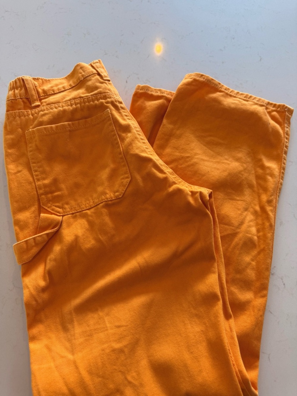 Women’s Orange Carpenter Wide Leg Jeans